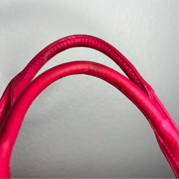 Vera Bradley Clementine Puffy Pink/White Multicolor Floral Medium Tote Bag - Picture 9 of 10